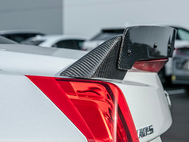 2016-2019 Cadillac ATS-V Sedan  | Wickerbill Trunk Spoiler Wing Carbon Fiber