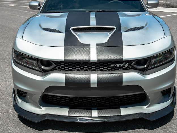 2015-UP DODGE CHARGER SRT TRACK PACKAGE FRONT SPLITTER (3pc)