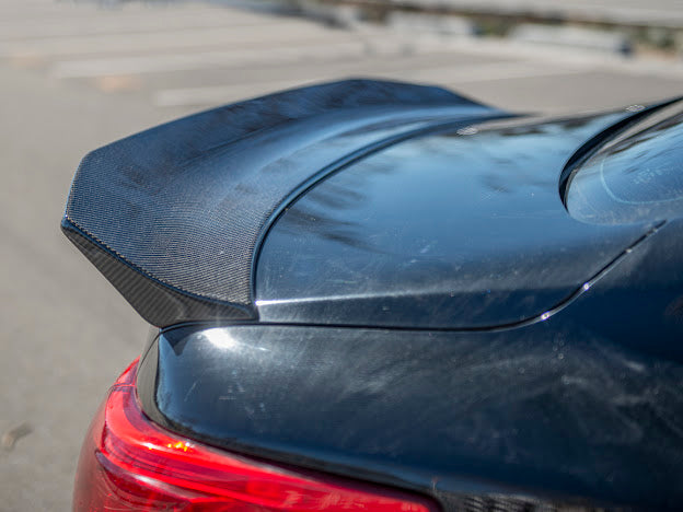 2014-Up Infiniti Q50 | LB Style High Kick CARBON FIBER Rear Trunk Wing Spoiler