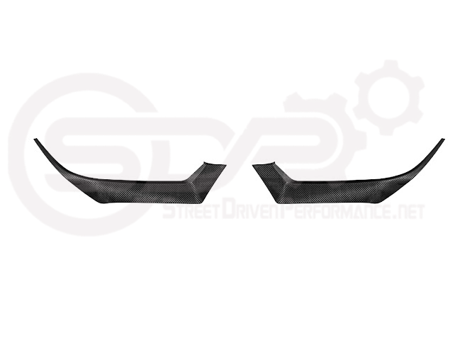 2024-Up Ford Mustang GT | Carbon Fiber Overlay Headlight Eyebrow Trim Cover Pair