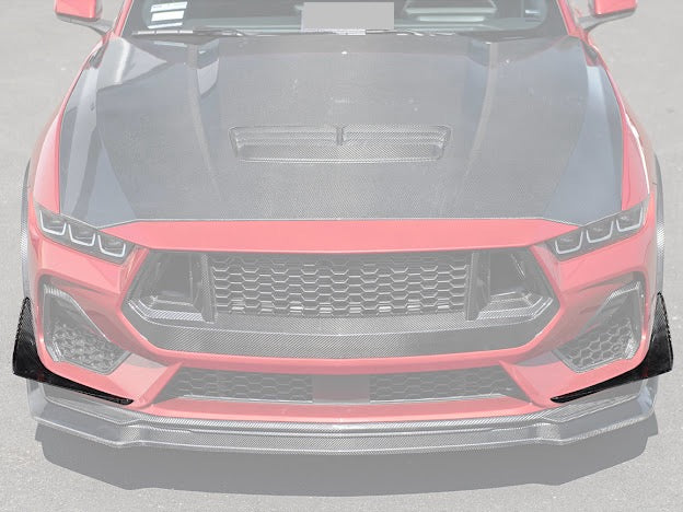 2024-UP MUSTANG S650 GT | FRONT SPLITTER LIP GROUND EFFECTS CANARDS PAIR
