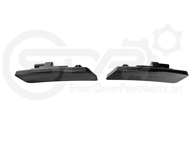 2020-Up Cadillac CT5 | Front Bumper Amber LED Reflector Light Side Marker Pair (Clear, Amber or Smoke Lens)