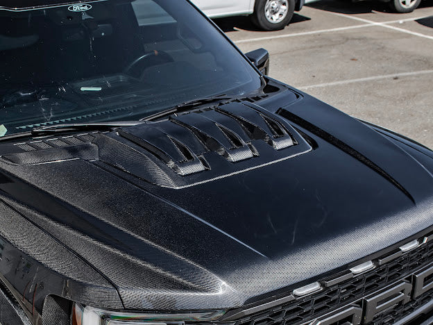 2021-UP FORD F-150 RAPTOR CARBON FIBER FRONT HOOD