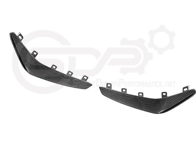 2020-UP CADILLAC CT4 BLACK WING | CARBON FIBER FRONT BUMPER CANARDS