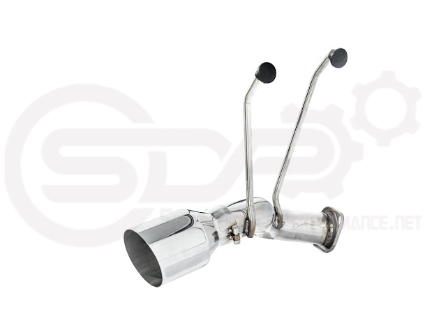 Mazda MX-5 Miata ND 2016-2025 axle back exhaust with 4-inch burnt or chrome tips, Street Driven Performance muffler delete.