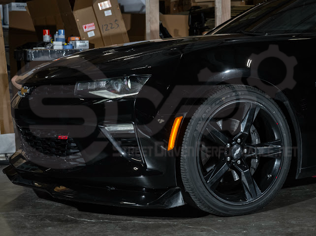 2016-2024 Chevrolet Camaro | Front Bumper Side Marker Lens w/ Amber LED Reflector Light Pair (Clear / Amber / Smoke)