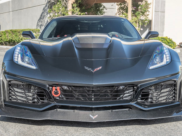2019 CHEVROLET CORVETTE C7 ZR1 | CARBON FIBER FRONT LIP SPLITTER & SIDE WINGLETS GROUND EFFECTS