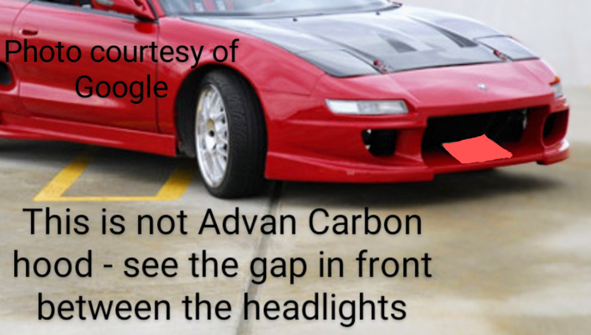 AC804HCBR - Advan Border Design 1991-1996 Toyota MR2 SW-20 Carbon Fiber Hood