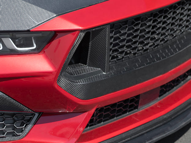 2024-UP MUSTANG S650 | CARBON FIBER FRONT UPPER GRILLE W/ GT MESH REPLACEMENT