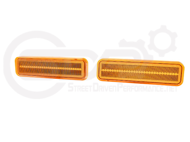 1972-1974 Dodge Charger | Front Side Marker Lens Amber Light LED Pair (Clear / Amber / Smoke)