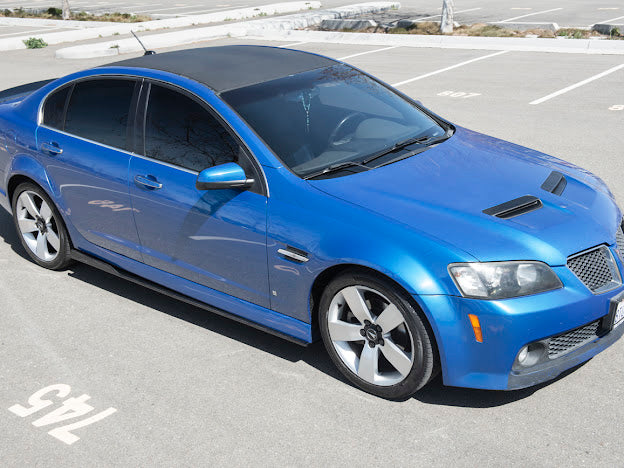 2008-09 PONTIAC G8 CARBON FIBER FRONT SPLITTER & SIDE SKIRTS GROUND EFFECTS