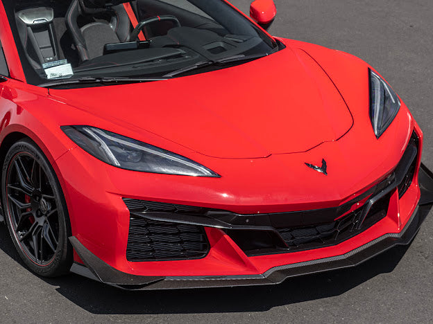 2023+ CHEVROLET CORVETTE C8 Z06 & E-RAY | CARBON FIBER FRONT SIDE CANARDS