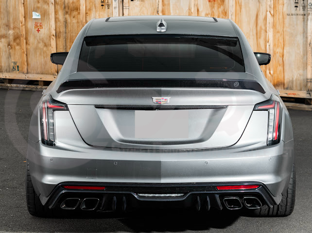 2020-Present Cadillac CT5 / CT5-V / CT5-V Blackwing | SDP Performance Style CARBON FIBER Rear Window Top Roof Spoiler Wing