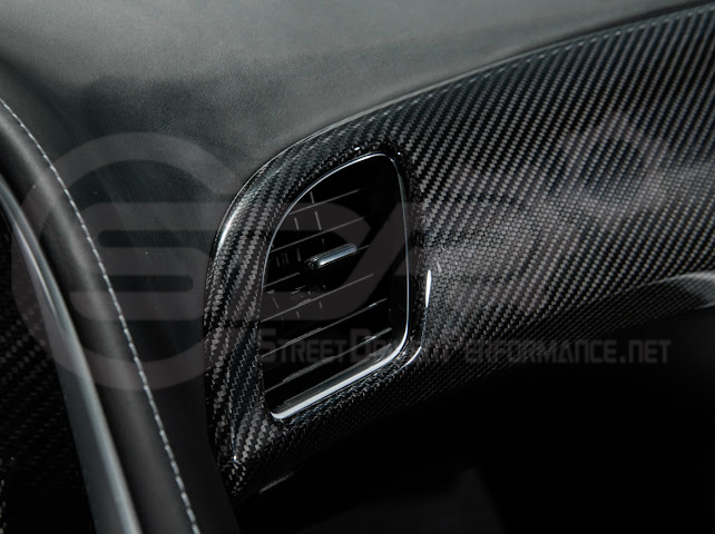 2014-2019 CHEVROLET CORVETTE C7 | DRY CARBON FIBER PASSENGER SIDE DASHBOARD AIR DUCT VENT PANEL COVER