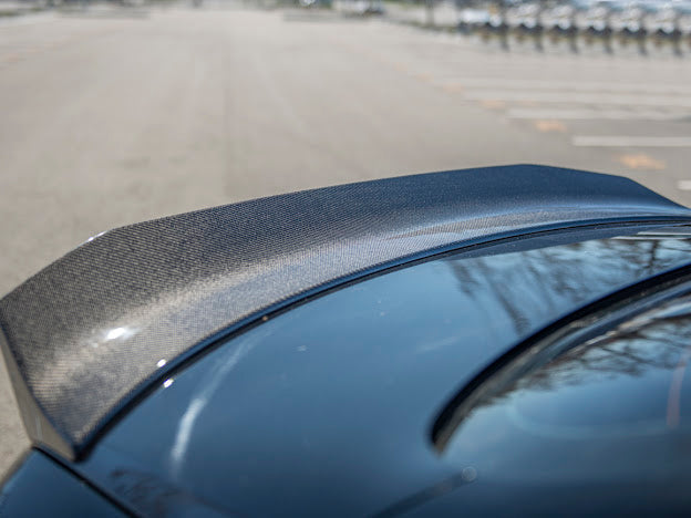 2014-Up Infiniti Q50 | LB Style High Kick CARBON FIBER Rear Trunk Wing Spoiler