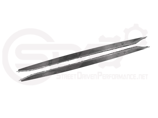 2021-UP BMW G80 M3 SEDAN | 3D STYLE CARBON FIBER ADD-ON SIDE SKIRTS ROCKER PANEL EXTENSION GROUND EFFECTS