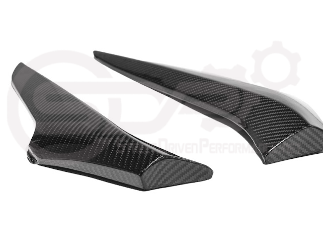 Carbon fiber side fender vent door air scoop trim for 2023+ Corvette C8 E-Ray and Z06 by Street Driven Performance.