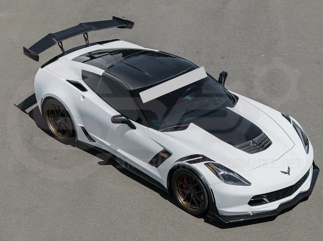 2014-2019 C7 Chevrolet Corvette | Dry Carbon Fiber Tape On Roof Side Molding Trim Cover