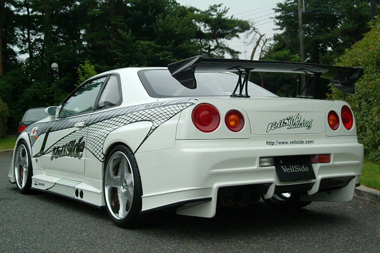 VeilSide 1999-2002 Nissan Skyline GTR BNR34 JDM GT WING FRP (FRP)