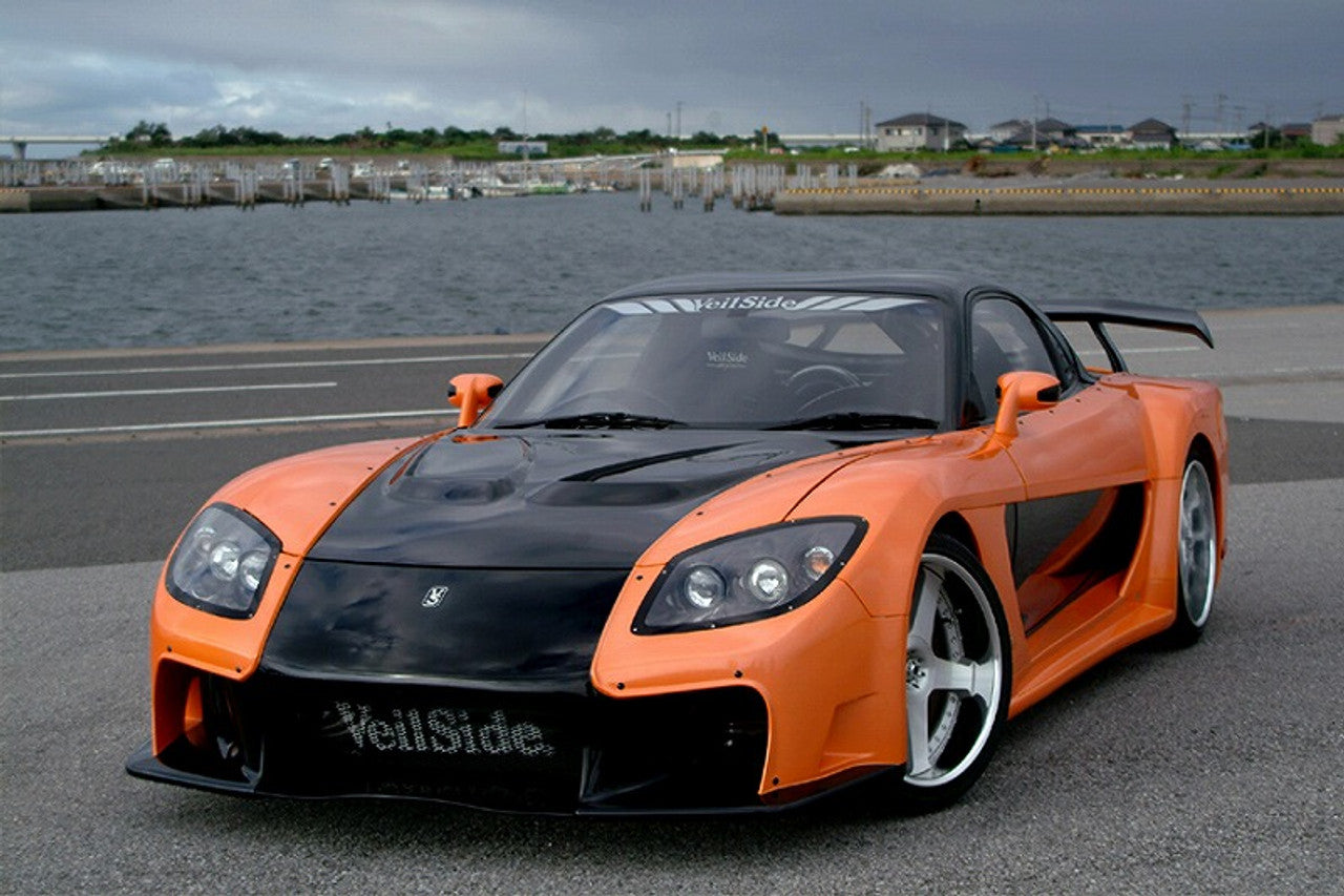 VeilSide 1993-2002 Mazda RX7 FD3S Fortune7 Model Carbon Hood