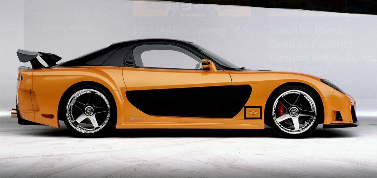 VeilSide 1993-2002 Mazda RX7 FD3S Fortune Model JDM AMBER Front Fenders Marker Light (Pair)