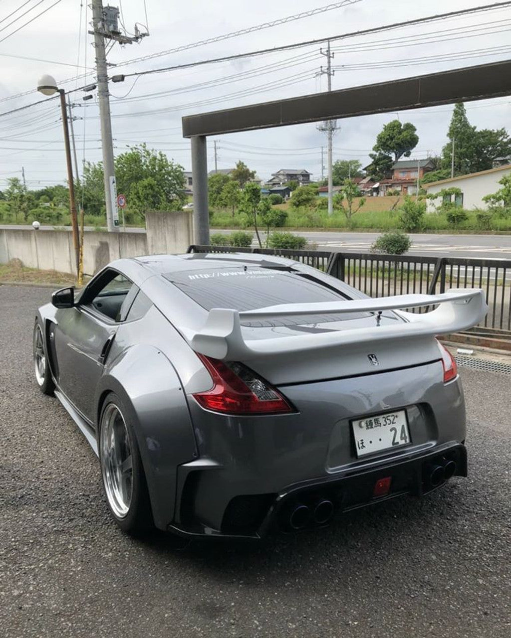 VeilSide 2009-2023 Nissan 370Z Ver. I Model FRP with CARBON Accents Rear Bumper (FRP/ CFRP)