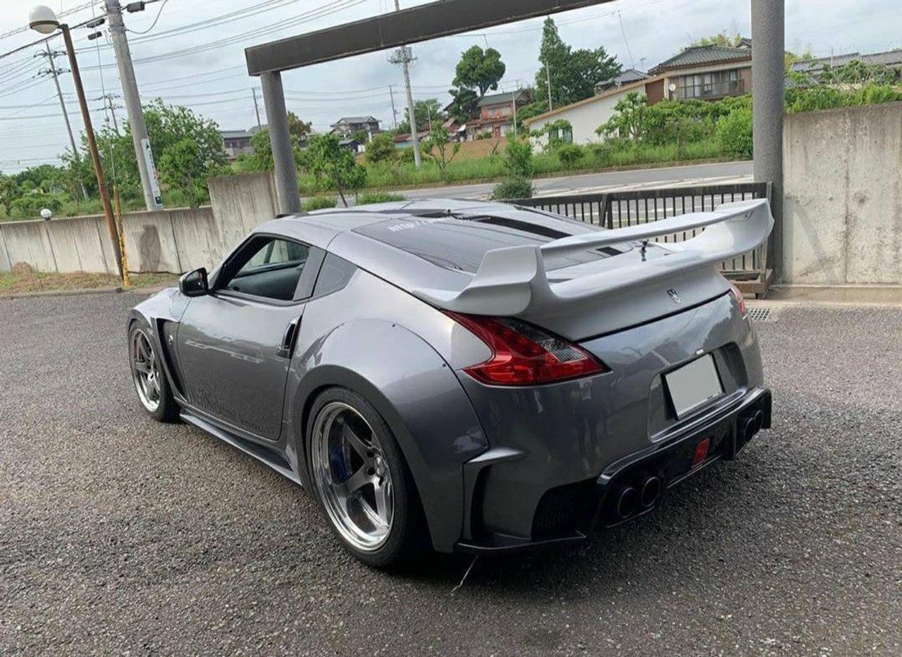 VeilSide 2009-2023 Nissan 370Z Ver. I Model FRP with CARBON Accents Rear Bumper (FRP/ CFRP)