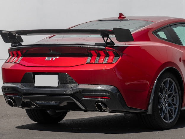 2024-Up Ford Mustang S650 | GT Style CARBON FIBER Rear Bumper Diffuser