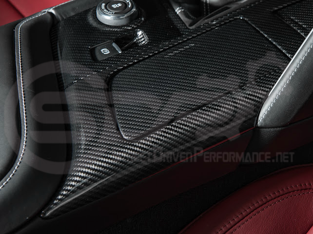 2014-2019 Corvette C7 | Carbon Fiber Center Console Bezel Cup Holder Trim Panel (Fits all Models)