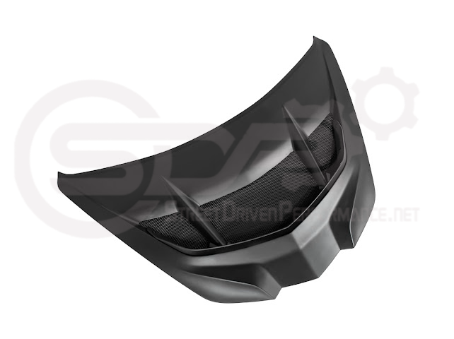 2020-PRESENT CHEVROLET CORVETTE C8 | ZR1 REPLICA STYLE  MATTE BLACK FRONT VENTED HOOD