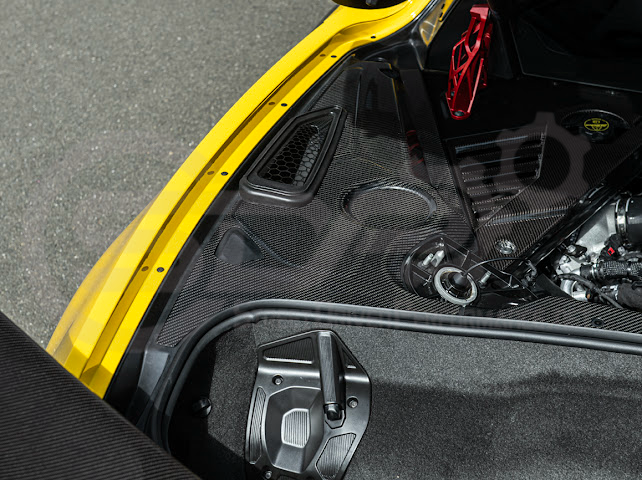 2025-Up Corvette C8 ZR1 | CARBON FIBER Engine Bay Trim Panel Cover Pair