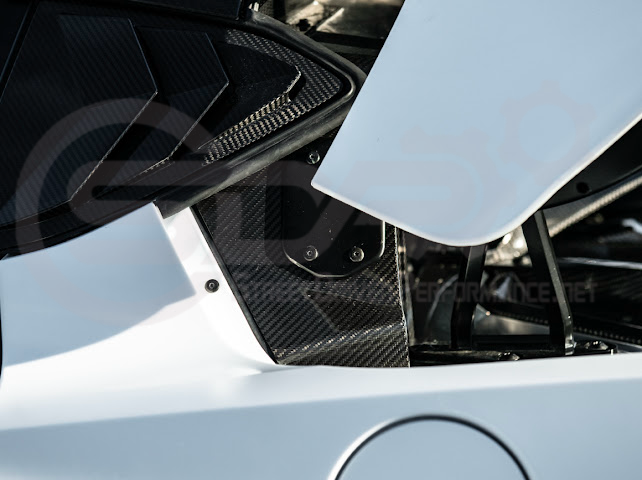 2020+ Chevrolet Corvette C8 Coupe | CARBON FIBER Rear Hatch B Pillar Hinge Cover Pair
