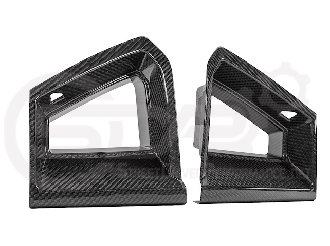 2024-Up Ford Mustang GT | DarkHorse Style CARBON FIBER Side Grille Air Intake Bezel Pair