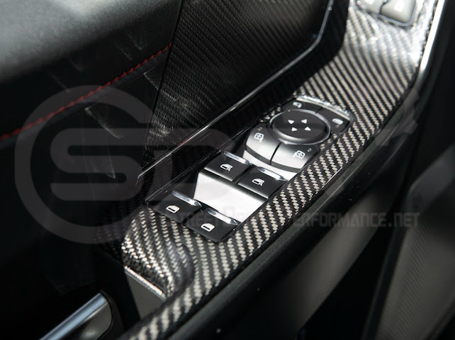 2021-UP FORD F-150 | FACTORY STYLE CARBON FIBER FRONT DOOR GLASS LIFTING PANEL COVER