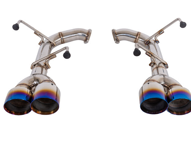 2015-2021 SUBARU WRX / STI | AXLE BACK EXHAUST 4 INCH QUAD BURNT BLUE TIPS