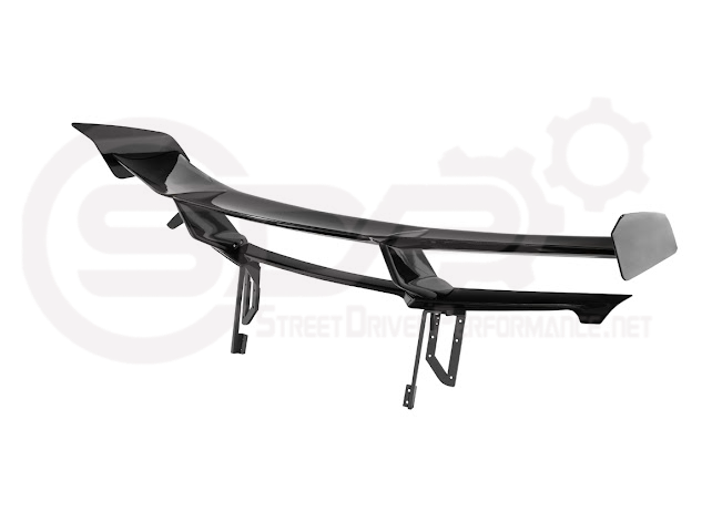 2020-UP CORVETTE C8 STINGRAY & Z51 | ZR1 STYLE CARBON FLASH REAR HIGH WING SPOILER BRACKET