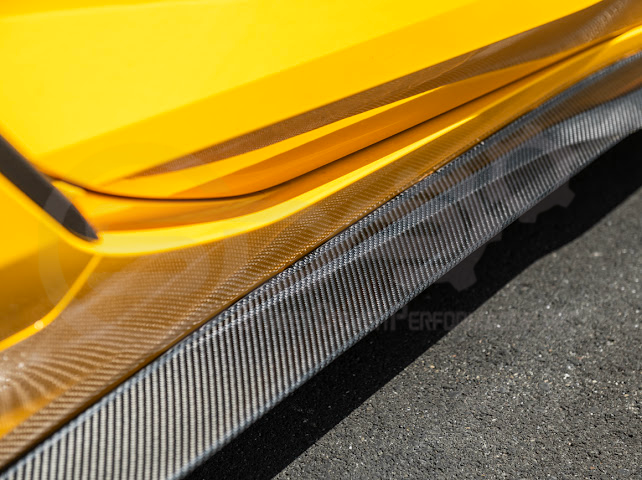 2023-UP CHEVROLET CORVETTE C8 Z06 & E-RAY | SDP PERFORMANCE TRACK STYLE SIDE SKIRTS ROCKER PANEL GROUND EFFECTS