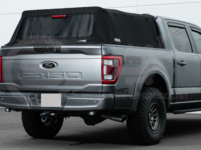 2021-UP FORD F-150 | FACTORY STYLE CARBON FIBER REAR TRUNK TAILGATE HANDLE ASSEMBLY COVER