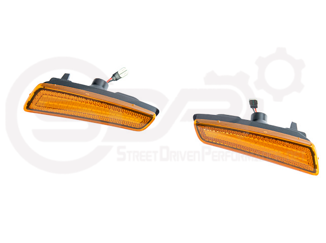 2008-2009 Pontiac G8 | Front Clear / Amber / or Smoke Lens Amber Light LED Side Markers Pair