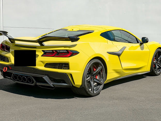 2023+ CHEVROLET CORVETTE C8 Z06 & E-RAY | MATTE BLACK XL EXTENDED FRONT SPLASH GUARD