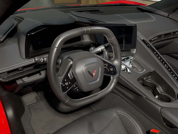 2020+ CHEVROLET CORVETTE C8 CARBON FIBER INTERIOR OVERLAY DASH TRIM