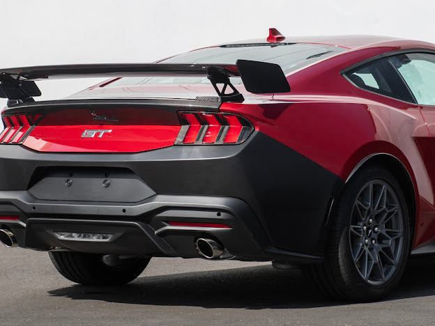 2024-Up Ford Mustang S650 | Factory Style PRIMED BLACK Rear Bumper Cover Replacement