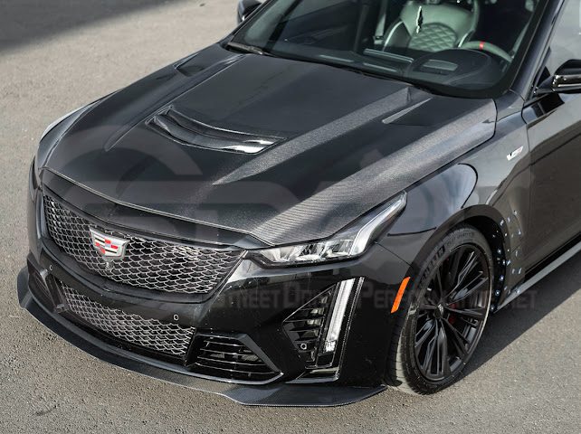 2022-2024 CADILLAC CT5-V BLACKWING SEDAN | FACTORY STYLE CARBON FIBER FRONT LIP SPLITTER GROUND EFFECTS