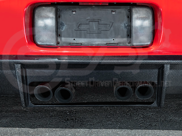 1997-2004 Chevrolet Corvette C5 | SDP Performance style CARBON FIBER Rear Bumper Finned Diffuser