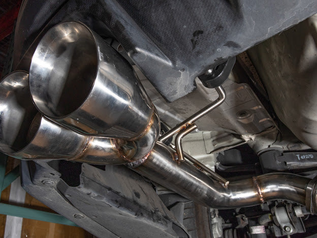 2015-2021 SUBARU WRX STI | MUFFLER DELETE QUAD TIPS CAT-BACK EXHAUST WITH CHROME TIPS