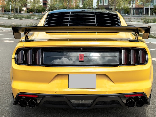 2015-2023 Ford Mustang S550 Coupe | MATTE BLACK Rear Window Louver Sun Shade Cover