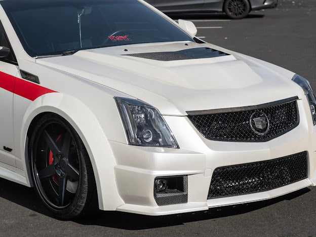 2009-2015 Cadillac CTS-V V2 - Carbon Fiber Fog Light Bezels / Covers