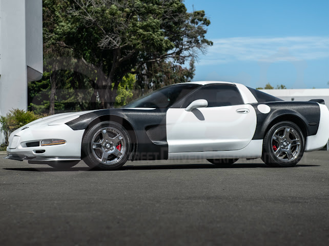 Factory style carbon fiber front and rear widebody fenders for 1997-2004 Chevrolet Corvette C5 by Street Driven Performance