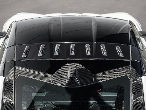 2020+ CHEVROLET CORVETTE C8 COUPE | CARBON FIBER REAR ROOF WING SPOILER VORTEX GENERATORS