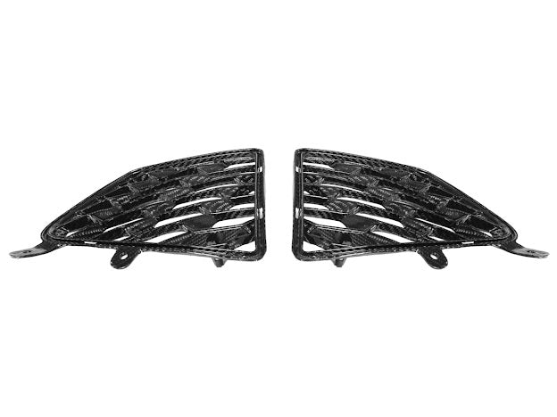 2020+ CHEVROLET CORVETTE C8 STINGRAY & Z51 | CARBON FIBER REAR GRILL TRIM COVER PAIR